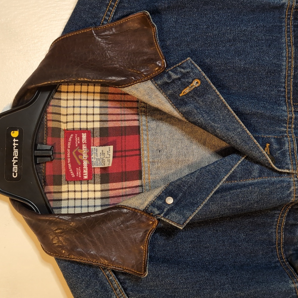 Vintage Marlboro Country Store jean jacket men's large - Picture 4 of 9